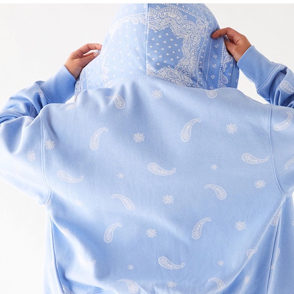 Pacsun Bandana Zip Hoodie 